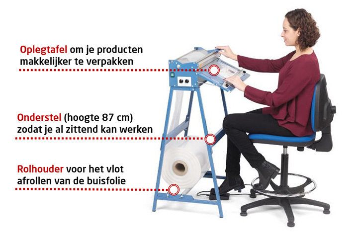 Sealmachines met ergonomische accessoires