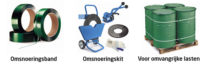 Gebruik een omsnoeringsband voor een omvangrijkste ladingen. 