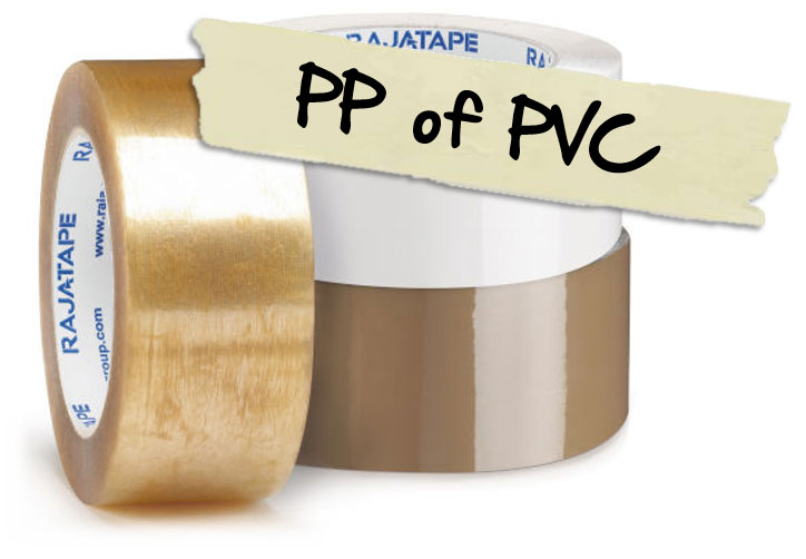 Kies voor PP of PVC tape van Rajapack