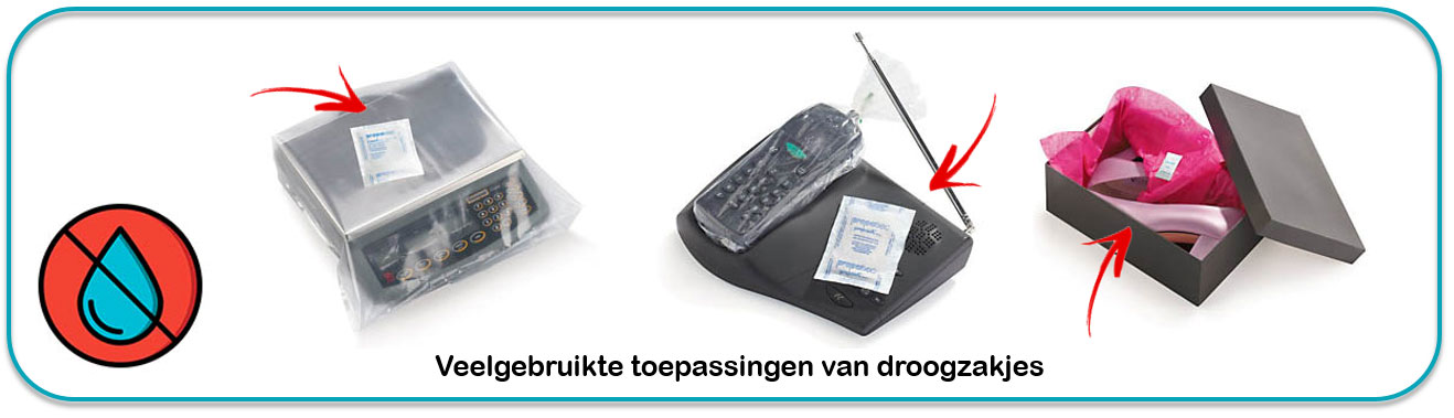 Veelgebruikte toepassingen van droogzakjes