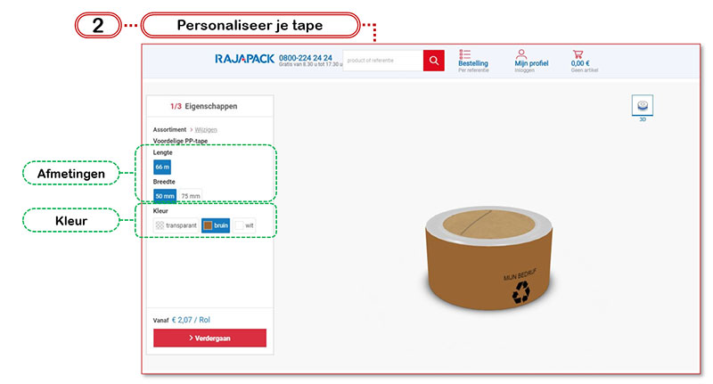 Rajaprint: personaliseer je tape.
