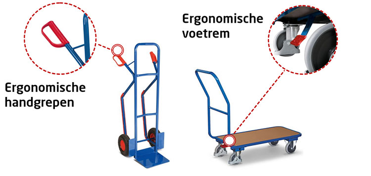 Ergonomisch vervoer in je magazijn voor meer productiviteit. 