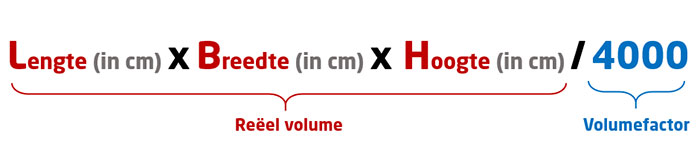 Hoe bereken je het volumegewicht?