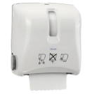 Witte dispenser voor papieren handdoekjes