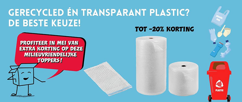 Gerecycled en transparant plastic: de beste keuze