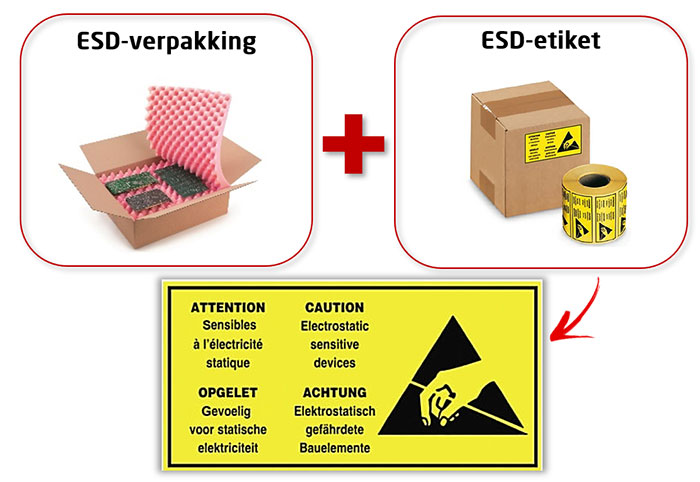 ESD etiketten voor je antistatische verzendingen