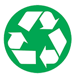 Logo voor recyclebare verpakkingen
