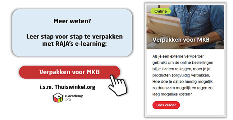 E-learning Verpakken voor MKB in samenwerking met Thuiswinkel