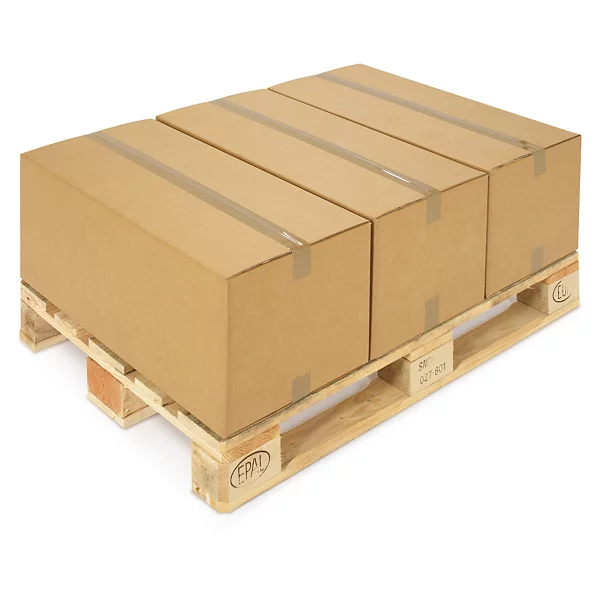 3 dozen op een pallet gestapeld
