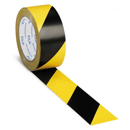 Geel-zwarte signalisatietape