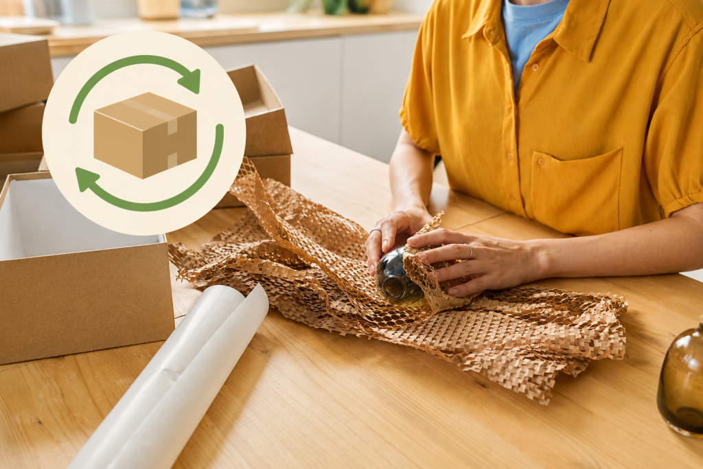 verpakken met hernieuwbare materialen