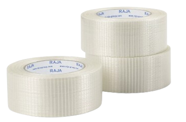 3 transparante rollen kruisgewijs versterkte tape
